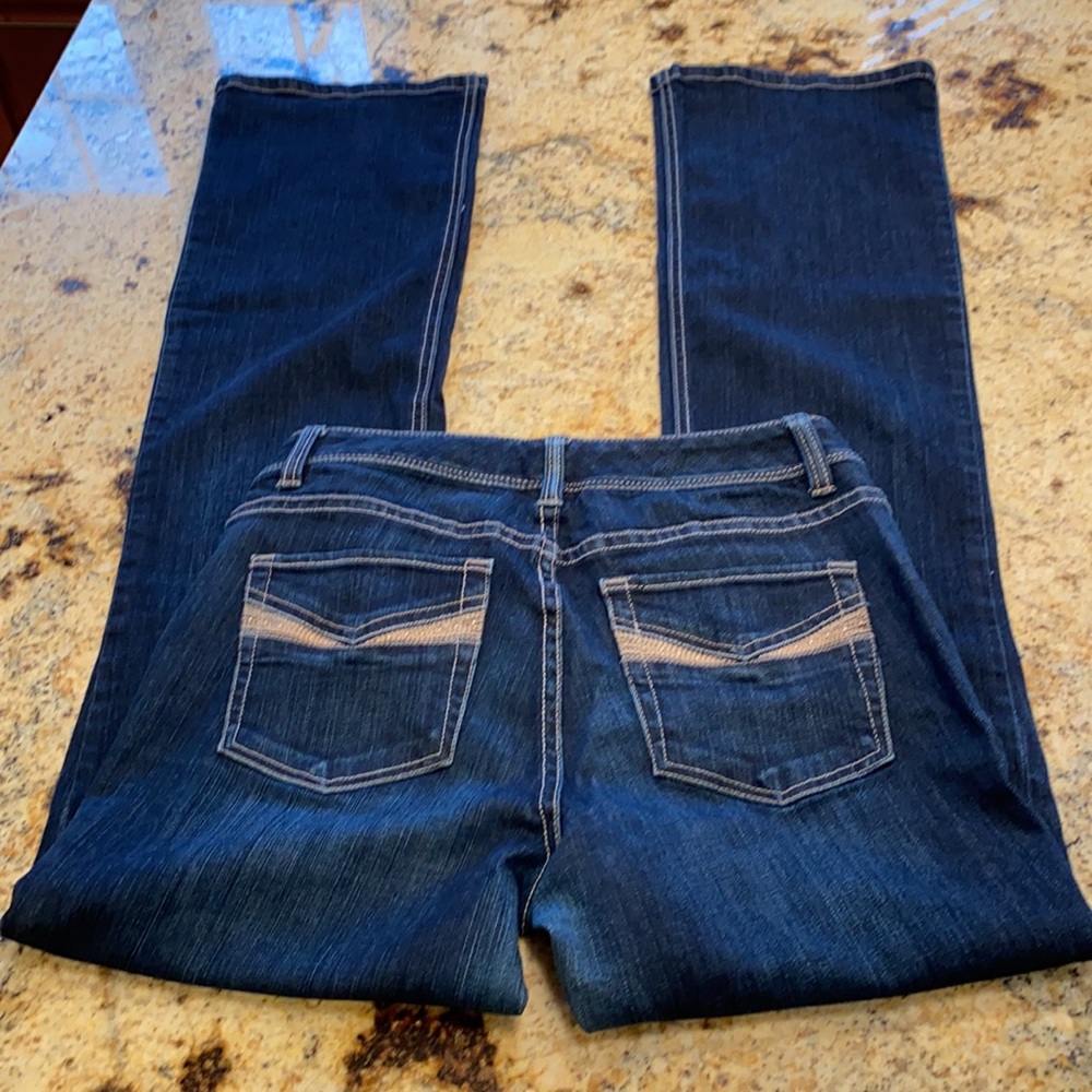 White House Black Market Dark Blue Boot Cut Jeans - Picture 4 of 6
